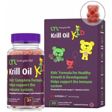 LYL Krill Oil KID želejas lācīši N30