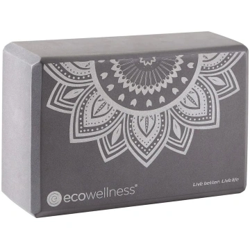 Jogas bloks EcoWellness QB-022 pelēks – putu atbal