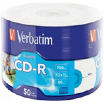 Matricas CD-R Verbatim Data Life 700MB 1x-52X Inkj