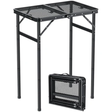 Anbte Camping Table Folding Table 60 x 40 cm Alumi