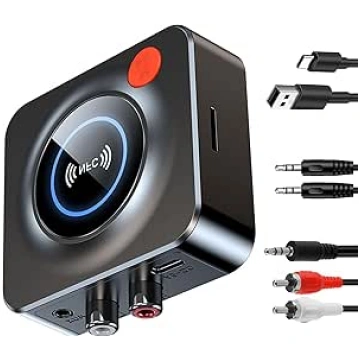 Bluetooth 5.1 audio uztvērējs stereo sistēmai, Blu