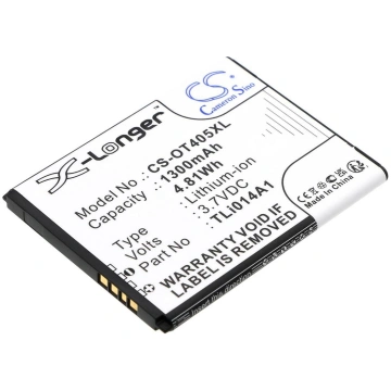 1300mAh for Alcatel OT-4005D,One Touch Glory 2T,On