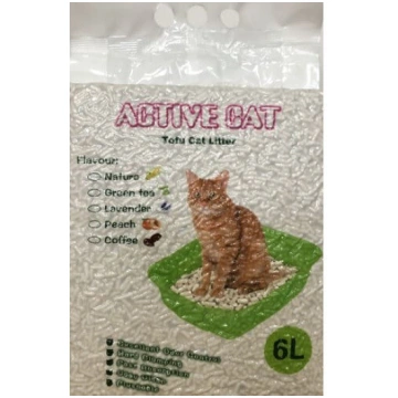 Active Cat Tofu Green Tea No Dabīgām Sojas Šķiedrā