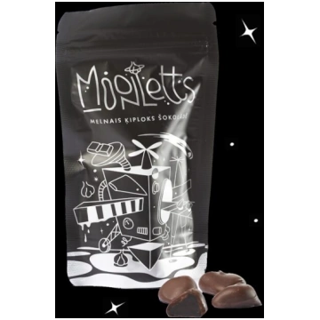 Melnais ķiploks tumšajā šokolādē, 100g