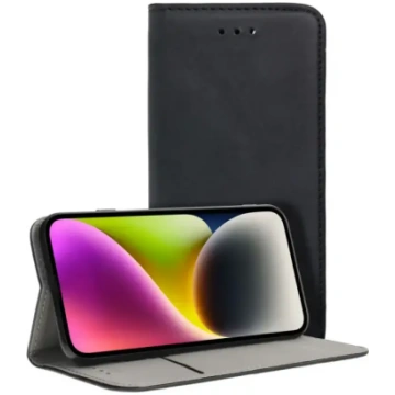 SMART MAGNETO atverams maciņš iPhone 15 Pro melns 