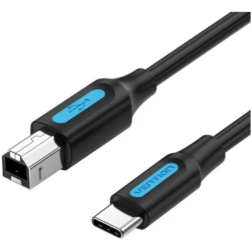 USB 2.0 printer cable, male type C to male B, 2 m 