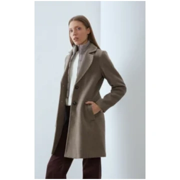 Klasisks mētelis - mottled beige