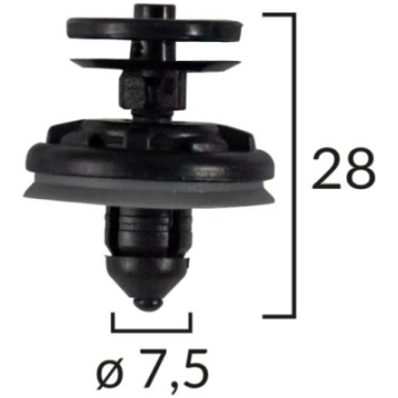 Tapsējuma podziņa ROM C40723 ROMIX