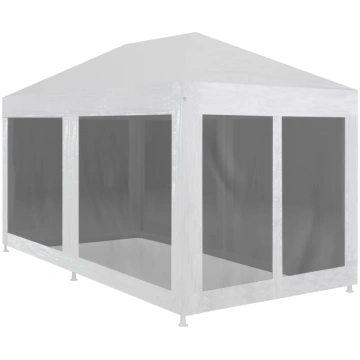 Svinību telts ar 6 sieta sienām, 6x3 m