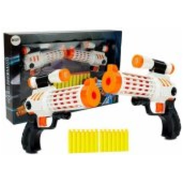 LEAN Toys Set of guns + foam cartridges suction cu