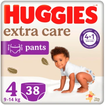 HUGGIES Extra Care Pants 4.izm (9-14kg) 38 gab