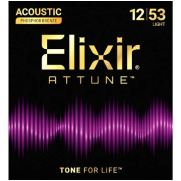 Akustiskās ģitāras stīgas Elixir Attune 21052 (12-