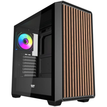 Darkflash DS900WD ATX computer case (black) + 4 fa