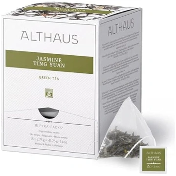 Althaus Jasmine Ting Yuan zaļā tēja piramīdas mais
