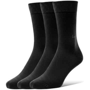 Crew - Essentials - Black - 3 pack