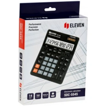 Kalkulators Eleven SDC-554S, melns ( Citizen analo