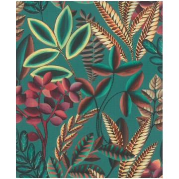 Tapetes Rasch Florentine III 485547, vinila, zaļa