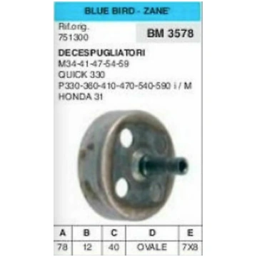 CAMPANA FRIZIONE DECESPUGLIATORE BLUE BIRD ZANE P3
