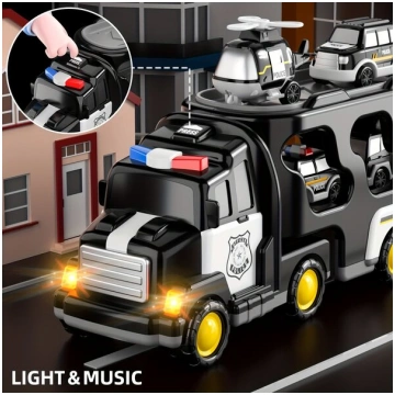Toddlers Zēniem Kravas Mašīnas Policijas Auto 5 vi