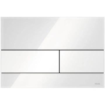Tece square WC plāksne (9240800) balts/balts 87015