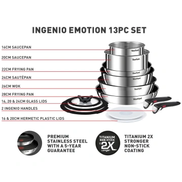 Tefal Komplekts „ingenio Emotion“ 13 Gab