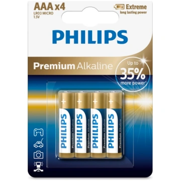 Philips baterijas Premium Alkaline (iepakojumā 4 g