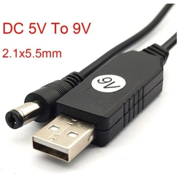 DC 5V/9V/USB, 1 m Nav norādīts