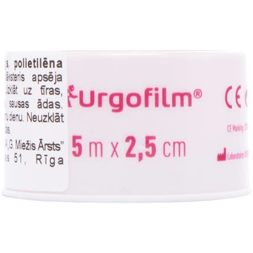 Urgo Fix plāksteri, 5 m x 2.5 cm