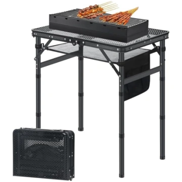Folding Camping Table, Ideal for Barbecue, Picnic,