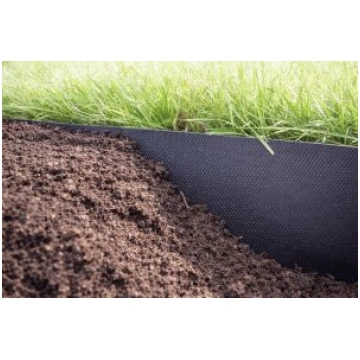 Apmale zāliena plastmasas 6mx15cm, melna OK Būvmat