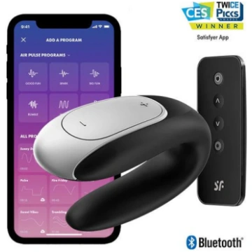SATISFYER - VIBRATORE DOUBLE FUN PARTNER NERO Drea