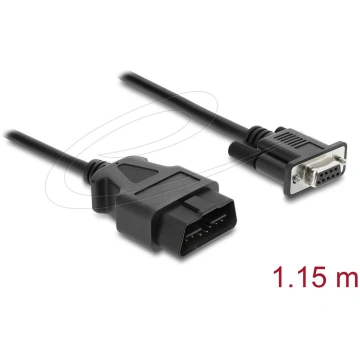 DELOCK Adaptera kabelis OBD‑2 vīrietis uz DB‑9 sie