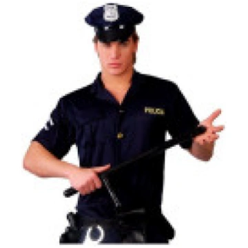 Īsts policijas vai apsarga steks - gumijas tonfa a