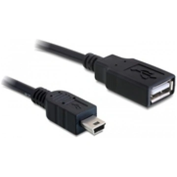 Delock Cable USB 2.0-A female mini USB male 0 5 m 