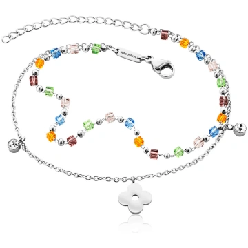 Julie Julsen Ablet Flower-Color Beads silver steel