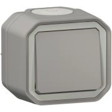 NEW PLEXO IP55 pelēks virsapmetuma pārslēdzis 0697