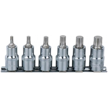 (918.0645&KST) 1/4CHROMEplus Bit socket set spline
