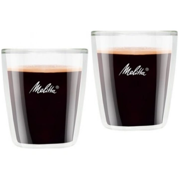 Dubultā stikla espresso glāzes Melitta 2 gab. 80 m