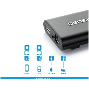 Dension adapter USB, iPhone, AUX (replaces CD chan