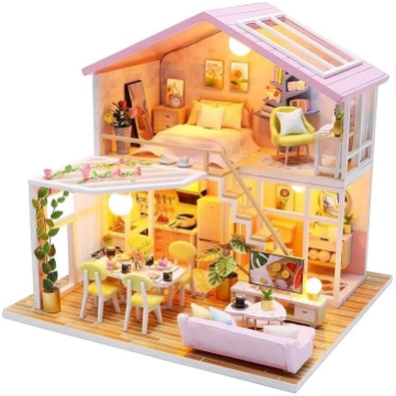 Miniatūru leļļu mājiņas komplekts pašrocīgai izgat