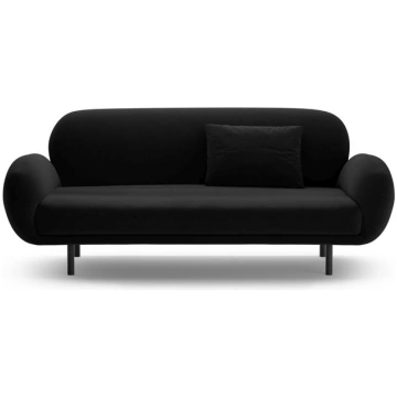 Dvievietis dīvāns Micadoni Poppy, melns Micadoni H