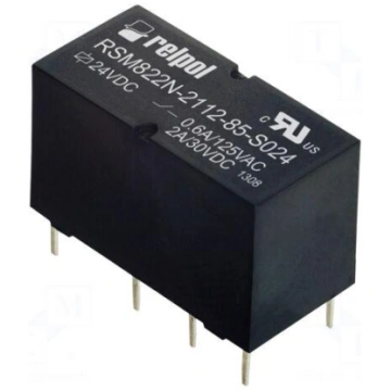 Relay: electromagnetic | DPDT | Ucoil: 24VDC | 2A 