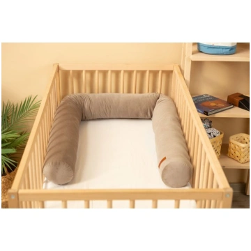 Bērnu Gultas Apmale 200 cm "Velvet beige"