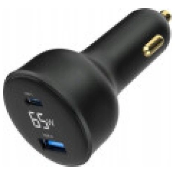 Gembird GEMBIRD lādētājs Ātrais auto 2x USB Type-C