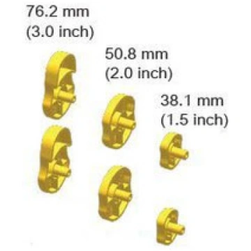 Kit, Media Core Adaptors for 1.5, 2 & 3 Diameter M