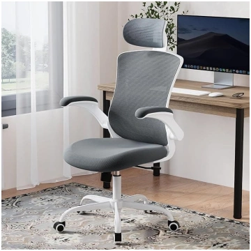 COLAMY Ergonomisks tīklveida biroja krēsls ar regu