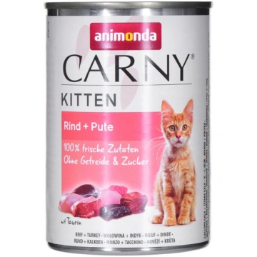 Animonda carny kitten liellopu gaļas tītara gaļa -