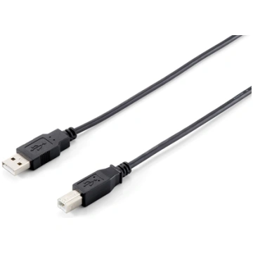 Equip USB 2.0 Type A to Type B Cable, 1.0m , Black