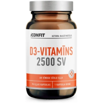 ICONFIT D3 Vitamīns 2500 SV kapsulas N90