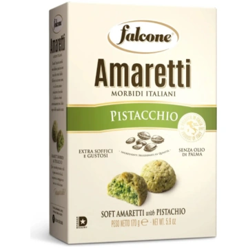 Mīkstie cepumi ar pistācijām FALCONE Amaretti Pist